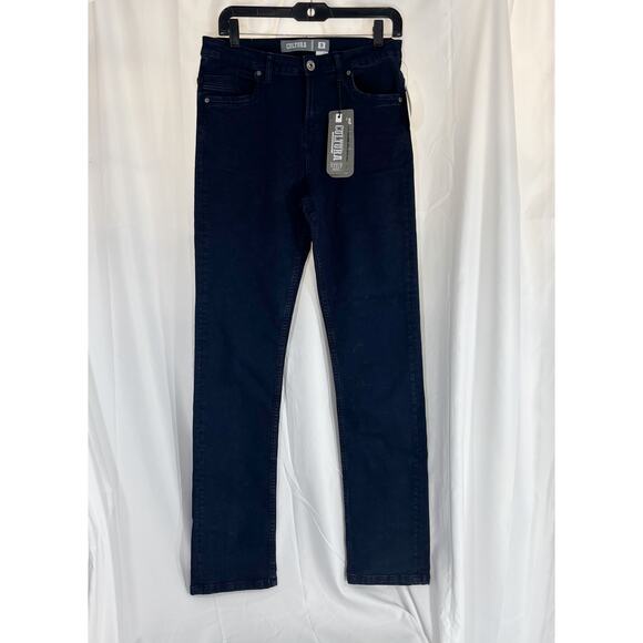 CULTURA  Boy's Super Flex skinny Jeans, Dk Blue, 18 - Picture 2 of 7